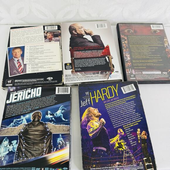 5 WWE DVD Lot McMahon, Herman, Brian Pullman, Jeff Hardy & Road Is Jericho - Picture 7 of 7